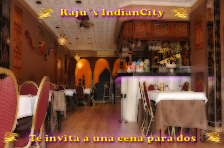 Raju´s IndianCity en Octubre te invita a una cena para dos.