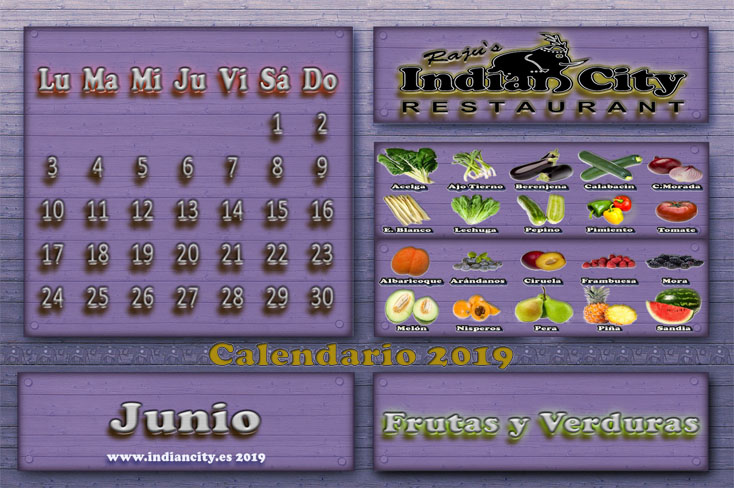 Calendario de Temporada RajusIndianCity 2019 - Junio